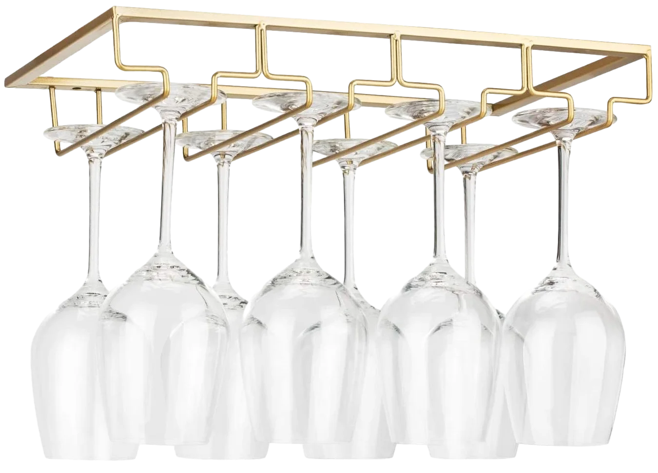 Kitchen Appliances Organizer - 1PCS Wine Glass Rack Under Cabinet,