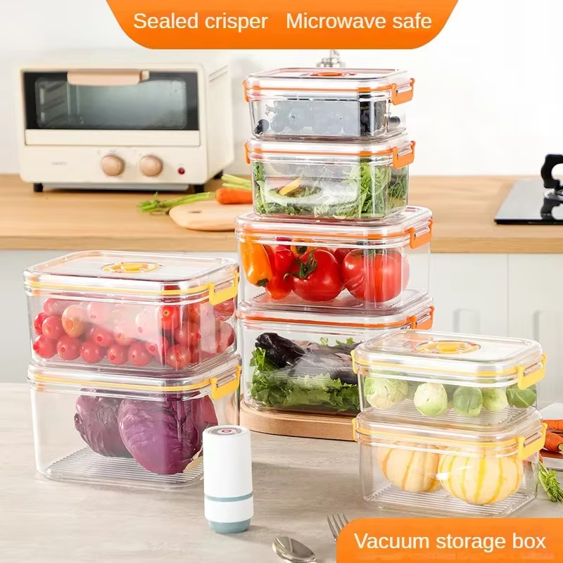 Kitchen Appliances Organizer - Vacuum Fresh-keeping Box Refrigerator Sealed Canister