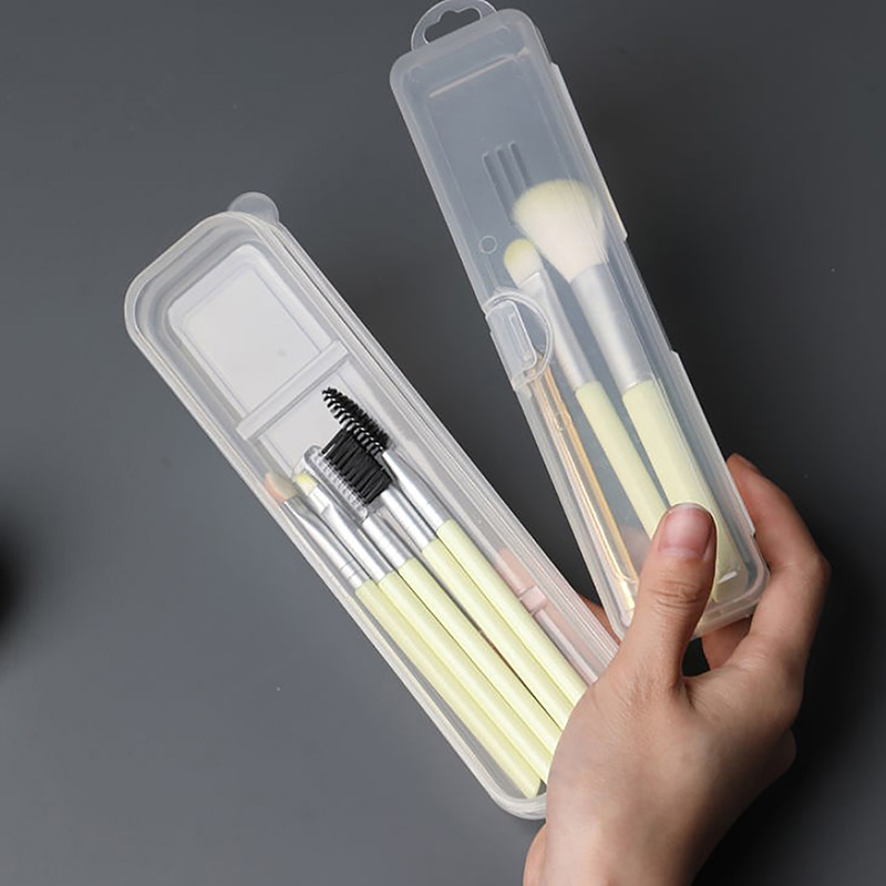 Kitchen Appliances Organizer - Portable Transparent Covered Storage Box Makeup