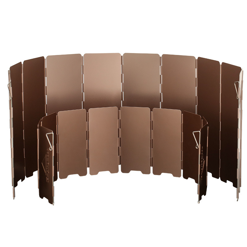 Kitchen Appliances Gas Stove - 10 Plates Bronze-coloured Folding Outdoor Camping