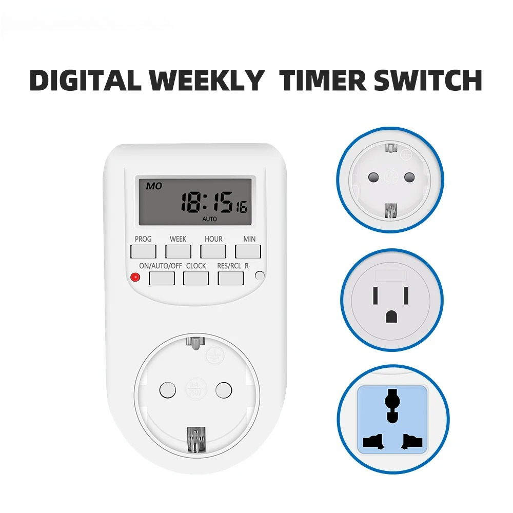 Kitchen Appliances Uk - Digital Timer Switch Electronic 12/24 Hour