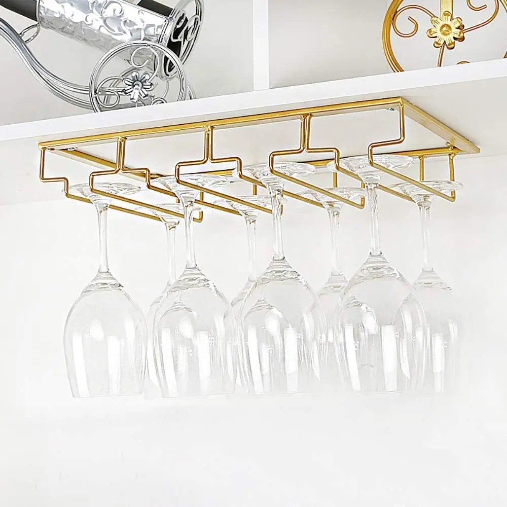 1PCS Wine Glass Rack Under Cab - Kitchen Appliances Organizer ulasan dan harga