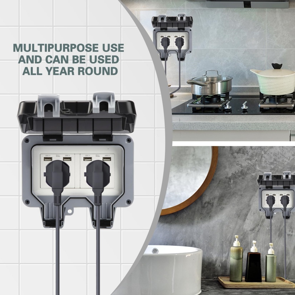 EIOMR USB Outdoor Waterproof S - Kitchen Appliances Uk ulasan dan harga