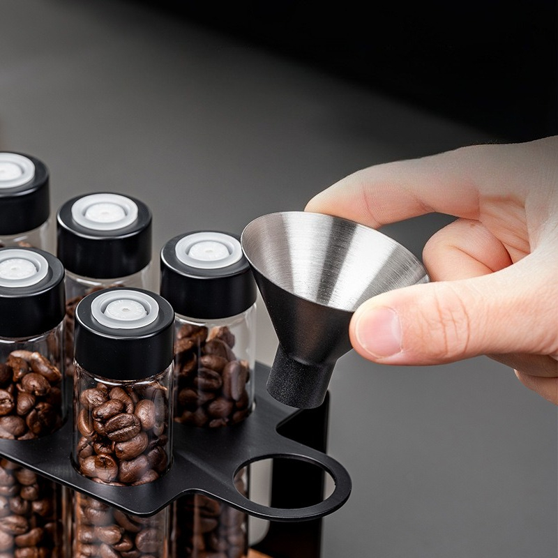JUSTINLAU Glass Coffee Bean St - Kitchen Appliances Organizer ulasan dan harga
