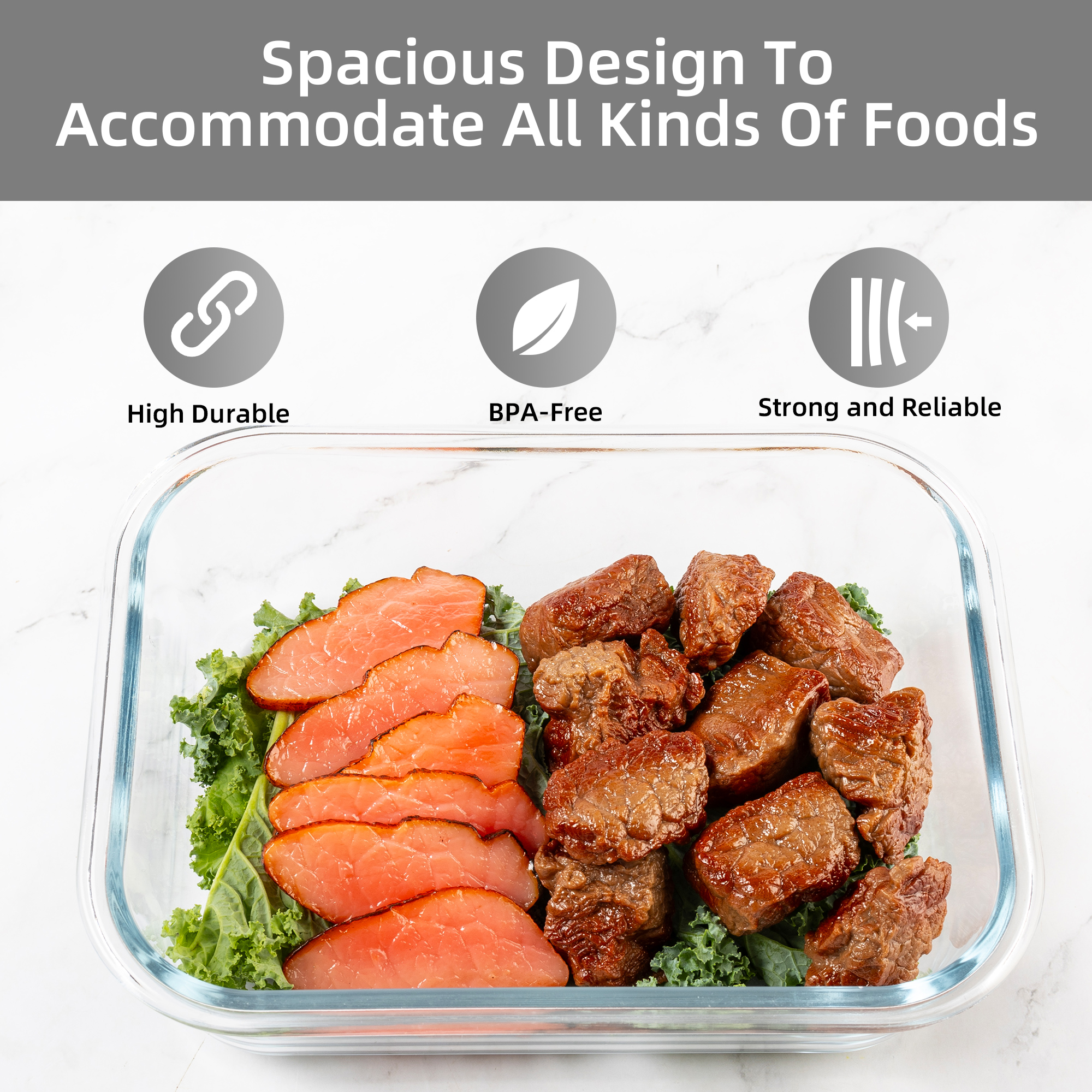 16-Piece Glass Food Storage Co - Kitchen Appliances Organizer ulasan dan harga