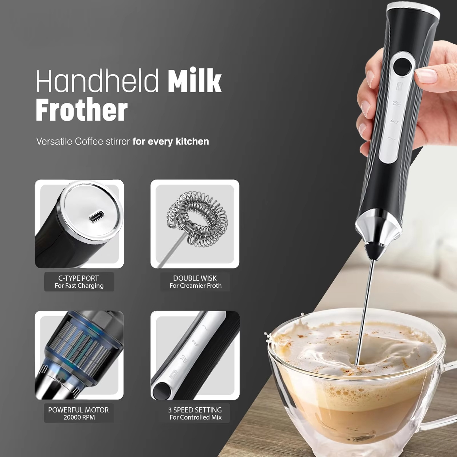Electric milk frother, milk co - Kitchen Appliances Australia ulasan dan harga