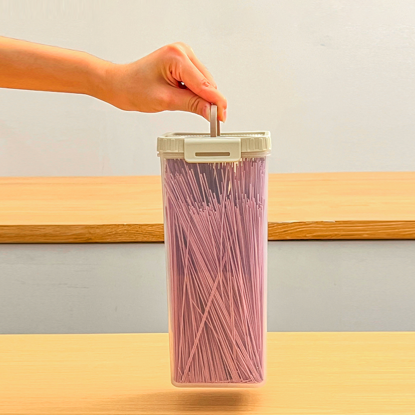 Noodles Sealed Storage Box Wit - Kitchen Appliances Organizer ulasan dan harga