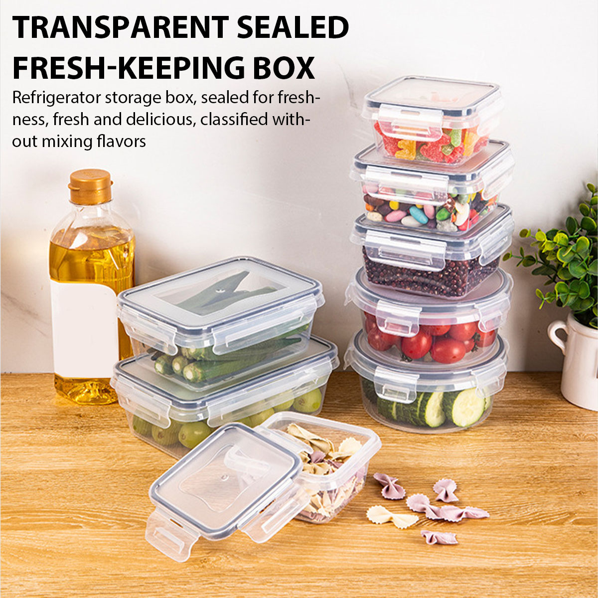 24Pcs/set Food Storage Box Set - Kitchen Appliances Organizer ulasan dan harga