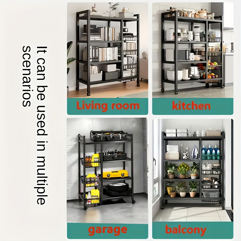 us1pc Movable Storage Rack, Ad - Kitchen Appliances Organizer ulasan dan harga