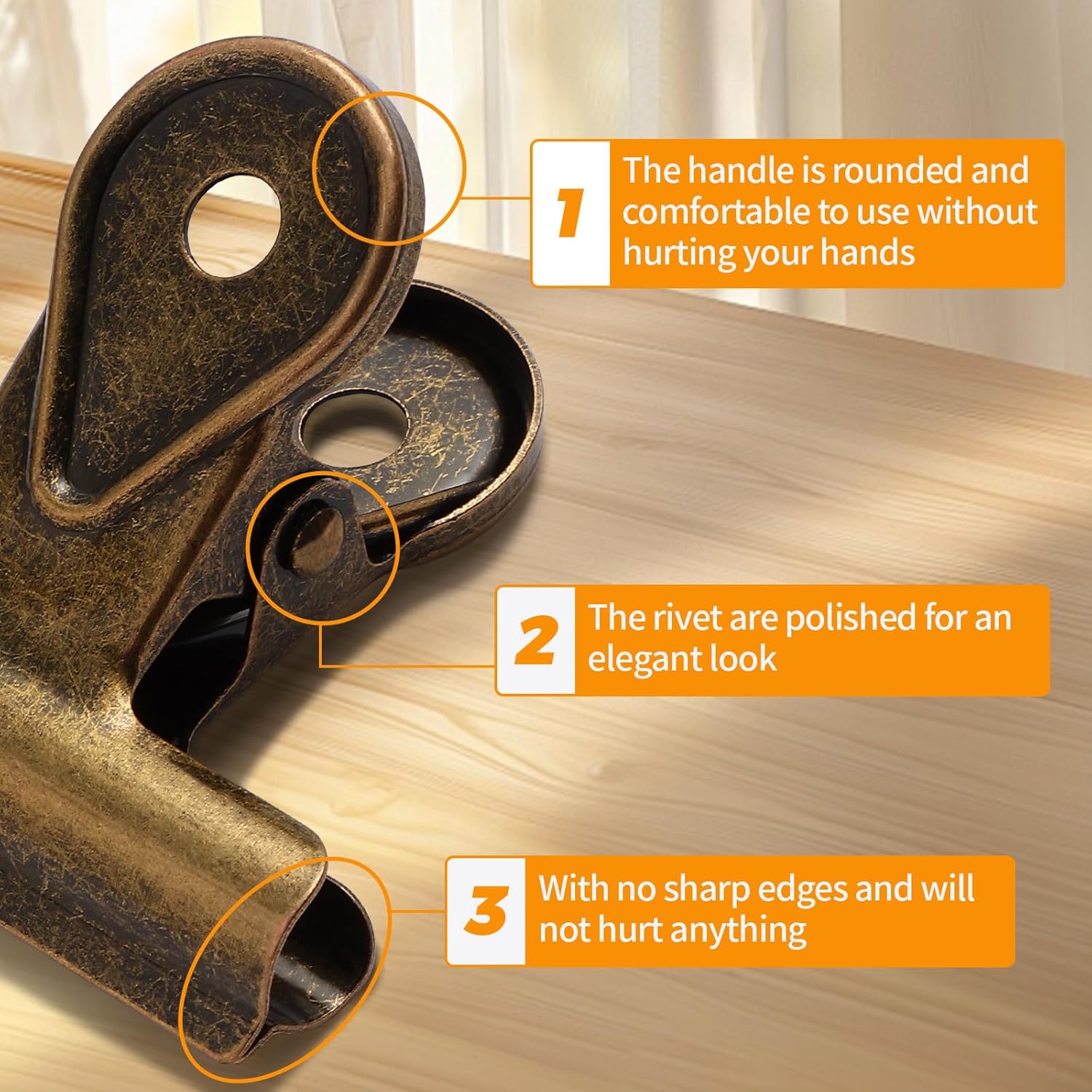 Bulldog Clips, 3 Pcs Binder Cl - Kitchen Appliances Organizer ulasan dan harga