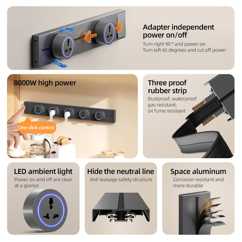 Track Socket With Switch High- - Kitchen Appliances Uk ulasan dan harga