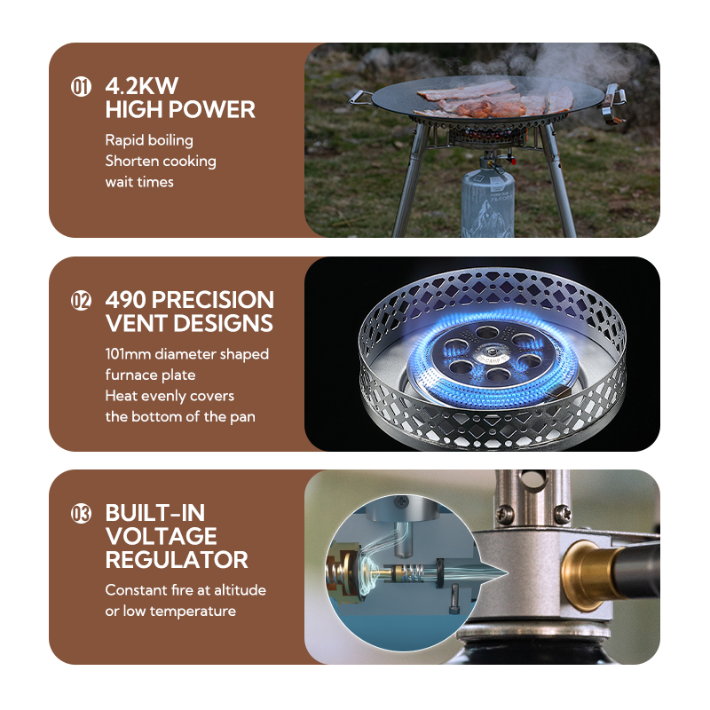 Campingmoon OD-4 Aluminum Allo - Kitchen Appliances Gas Stove ulasan dan harga