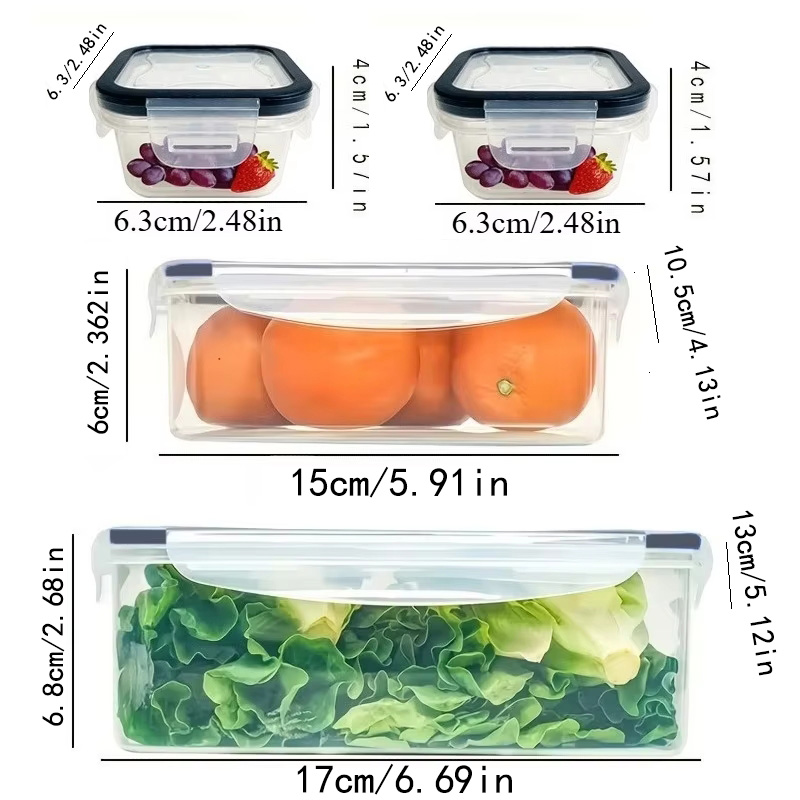 8Pcs Set Includes 4 Containers - Kitchen Appliances Organizer ulasan dan harga