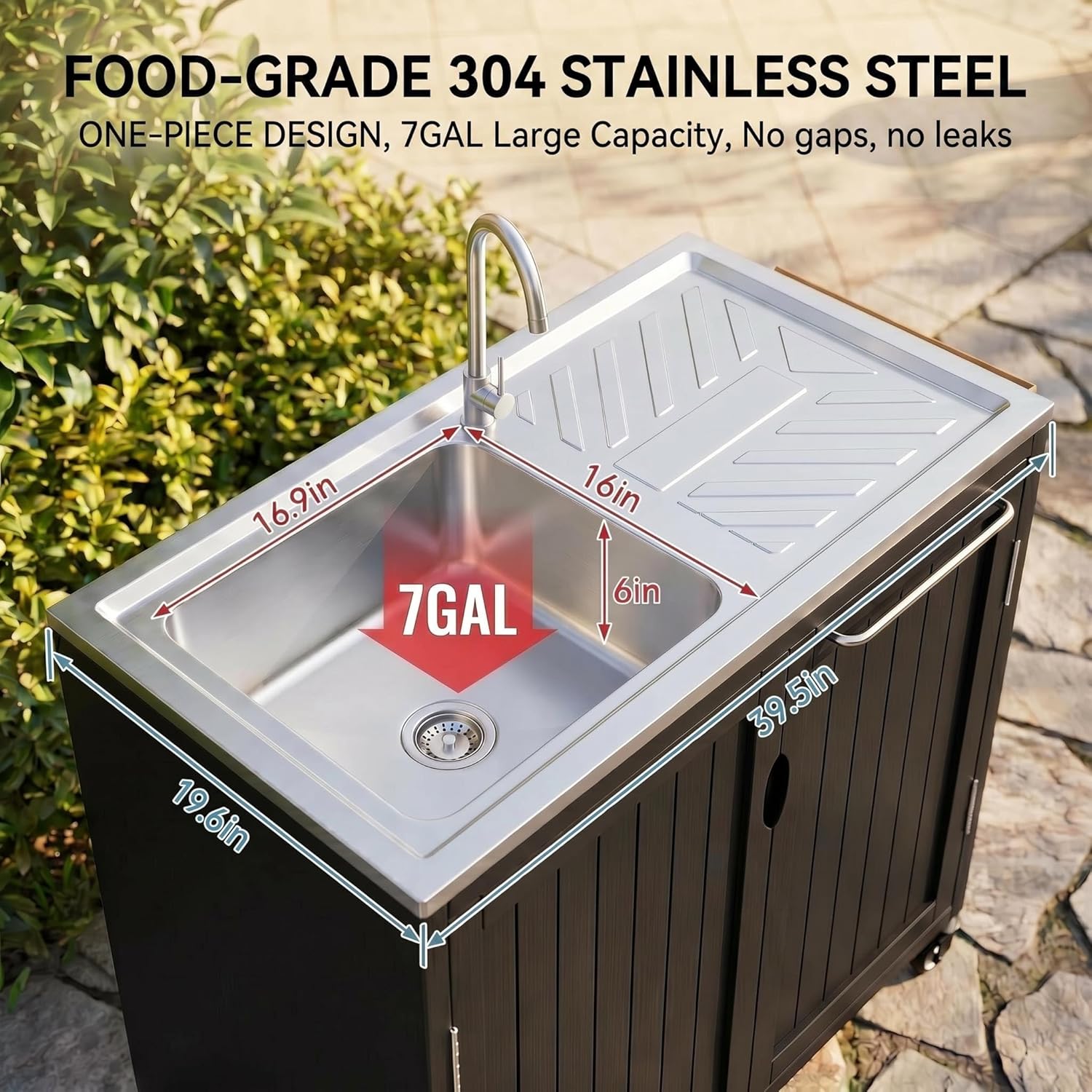 Outdoor Kitchen Island with 30 - Kitchen Appliances Organizer ulasan dan harga