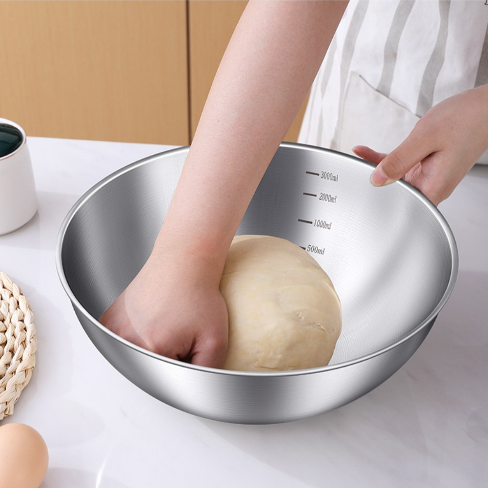 3pcs Stainless Steel Bowl Set  - Kitchen Appliances Organizer ulasan dan harga