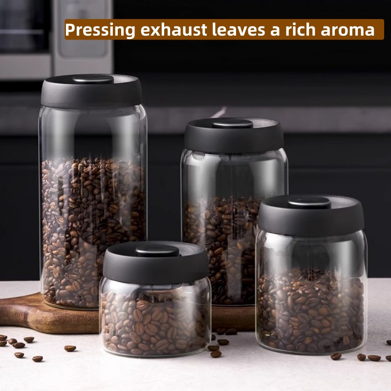 Multi Capacity Black Lid Coffe - Kitchen Appliances Organizer ulasan dan harga