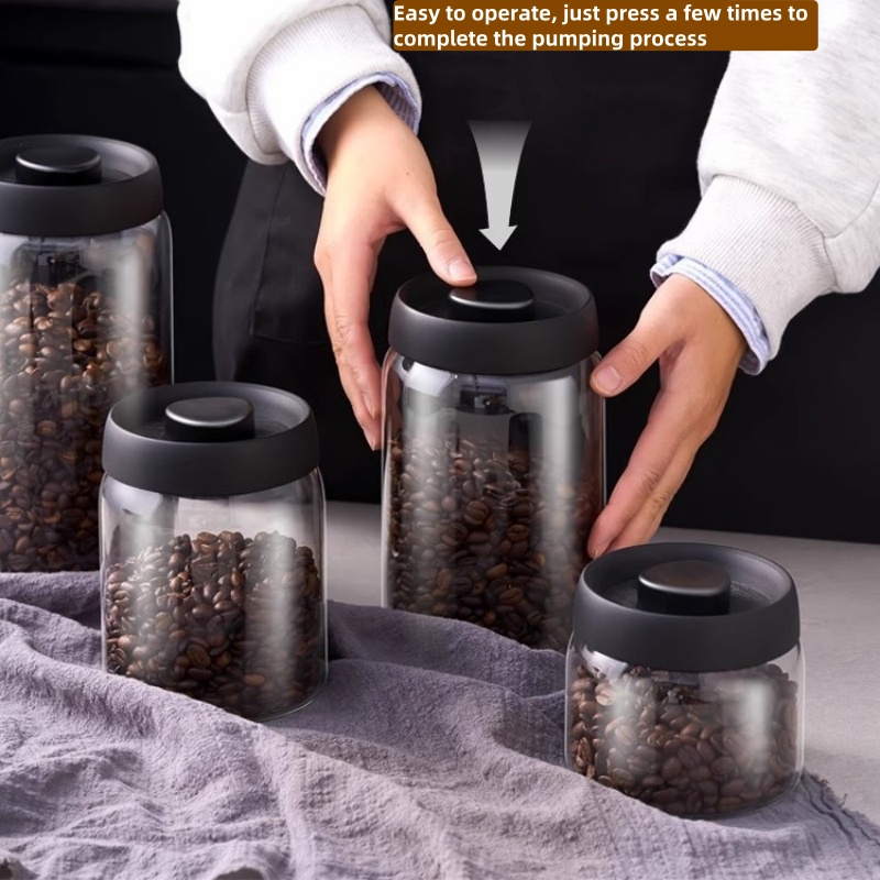 Multi Capacity Black Lid Coffe - Kitchen Appliances Organizer ulasan dan harga