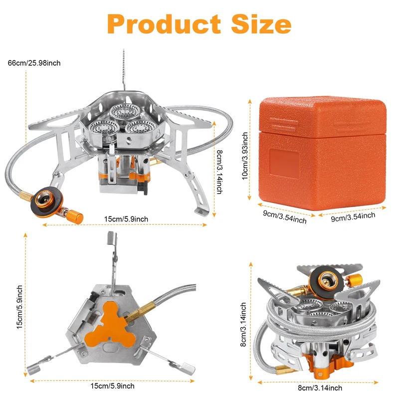 5800W High-Power Camping Gas S - Kitchen Appliances Gas Stove ulasan dan harga
