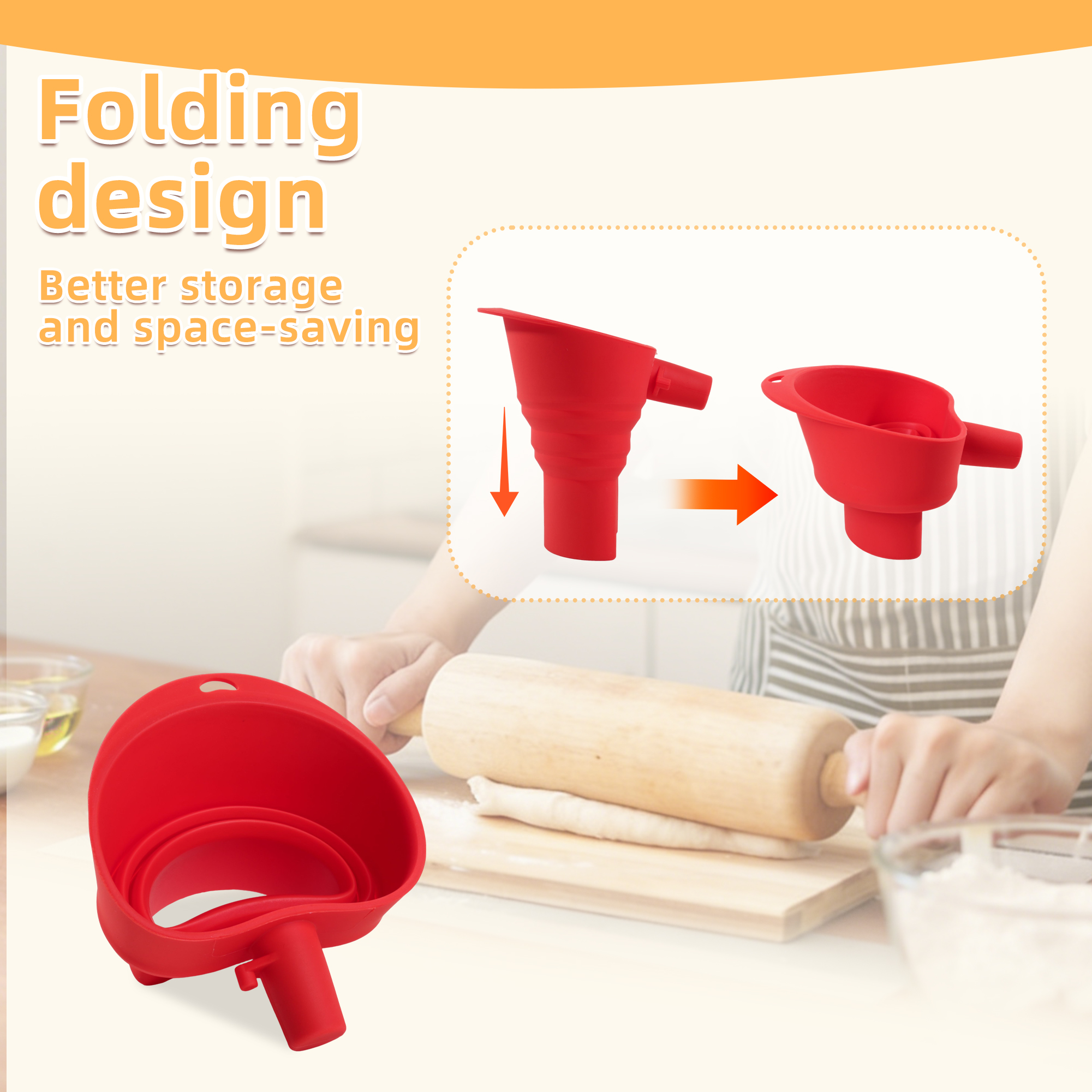 1/3pcs mix Silicone Flour Funn - Kitchen Appliances Australia ulasan dan harga